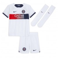 Paris Saint-Germain Kylian Mbappe #7 Fußballbekleidung Auswärtstrikot Kinder 2023-24 Kurzarm (+ kurze hosen)
